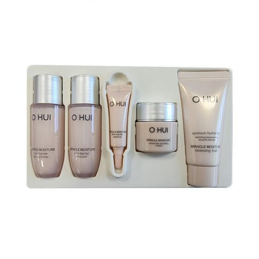 Набор интенсивно увлажняющих миниатюр O HUI Miracle Moisture 5pcs Gift Set, Foam 25мл+Softener 20мл+Essence 4мл+Emulsion 20мл+Cream 7мл