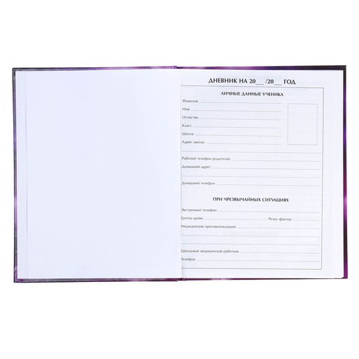 Дневник для 5-11 классов, Цветы, твердая обложка 7БЦ, глянцевая ламинация, 48 листов - Calligrata фото 4