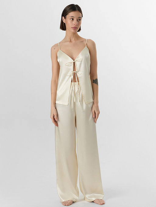 Комплект домашний женский молочный