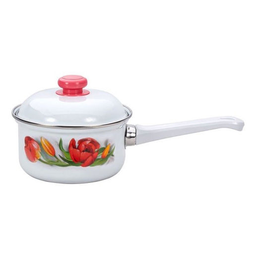 ЭМ_Кастрюля 1,0 л ДЕКОР цил высокая с ОБОД арт 1607АП/4 Лысьва