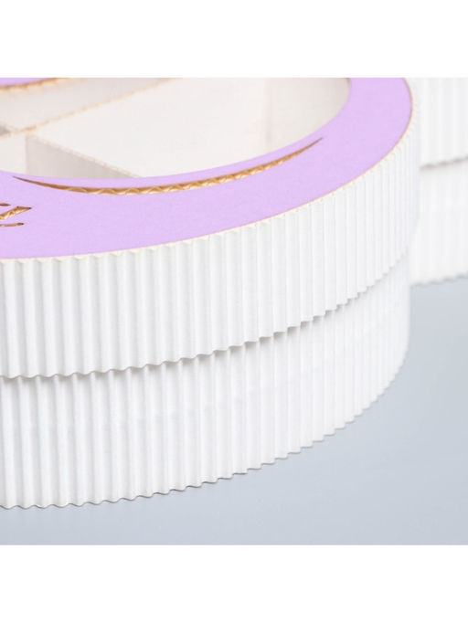 Коробка подарочная, кондитерская упаковка 8 марта фиолетовая, 22?16?5 см