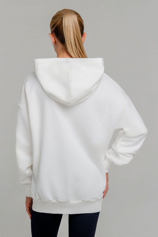 Арт. 15102  Худи женское оверсайз 44-52 (5 шт) Цвет:молочный