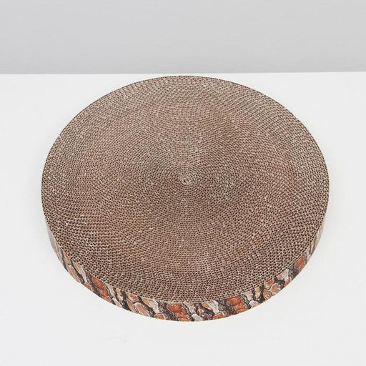 Гофрокогтеточка Пижон высокая круглая Спил сосны, с пропиткой, 35 х 4 см  фото 2