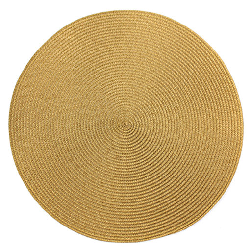 Салфетка под горячее (термосалфетка) "Круглая" д38см золотистый (Китай)