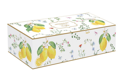 Набор для закусок, 3 пр, на подставке, фарфор P/бамбук, желтый, Лимон, Fleurs et Citrons - Easy life фото 3