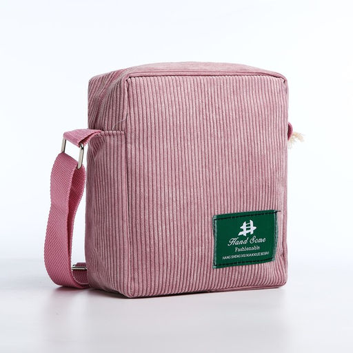 Сумка молодёжная на молнии, цвет лиловый - Simaland фото 3