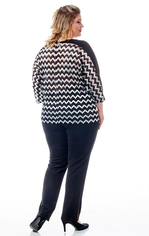 1117 Великолепная блуза свободного покроя из трикотажного гипюра  елочка - Ckc collections фото 3