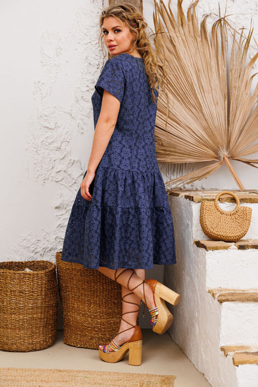 Платье AMORI 9804 индиго  фото 2