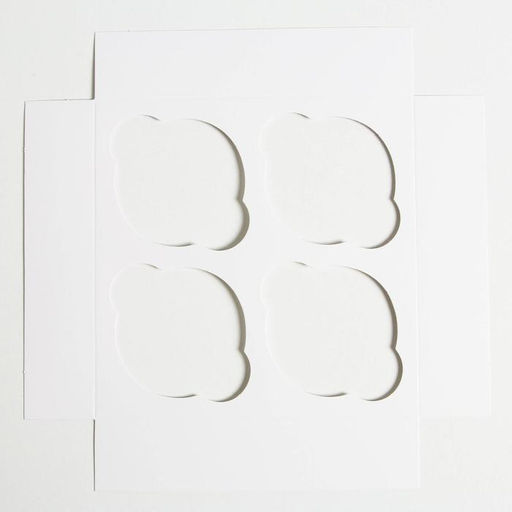 Цена за 5 шт. Коробка для капкейков, кондитерская упаковка, 4 ячейки «Dreams come true», 16 х 16 х 10 см