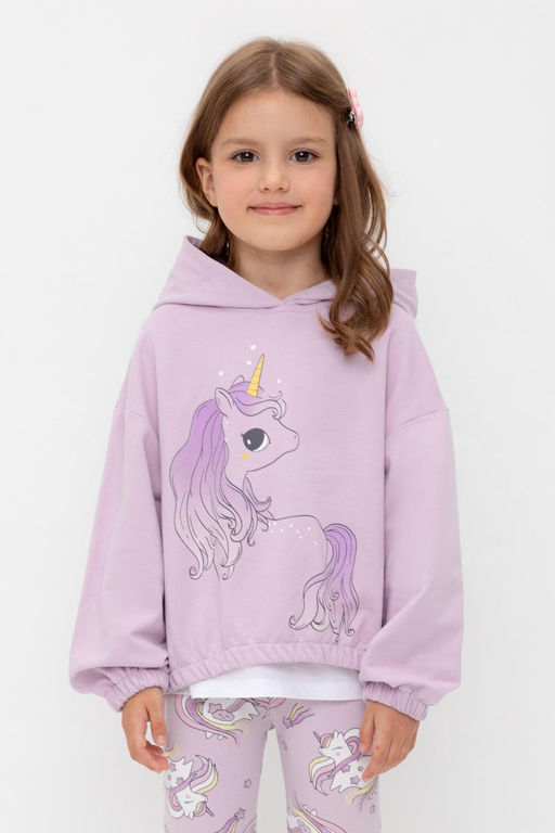 Crockid _ КР 302323/ледяная орхидея к539 джемпер (худи) для дев