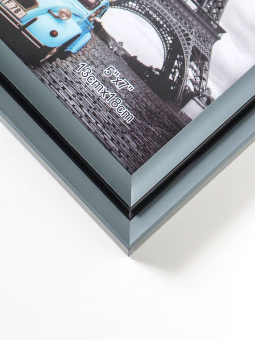 Фоторамка пластик 13х18 см "Остин" серый графит 21,5х16,5х1,5 см