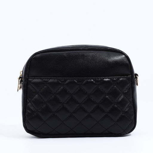 Сумка кросс-боди на молнии, цвет чёрный - Simaland фото 2