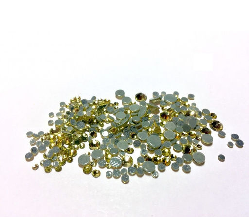 Nail Art Стразы для ногтей, золотистый Золотистые 6#,8#,10#,12#,16#,20# 1440 шт/уп.  фото 4