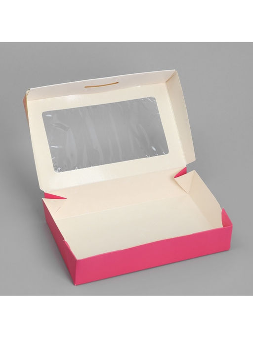 Цена за 5 шт. Кондитерская упаковка, коробка с ламинацией «Мазки», 20 х 12 х 4 см