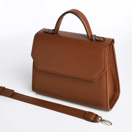 Сумка женская TEXTURA, мессенджер, средний размер, цвет коричневый  фото 4