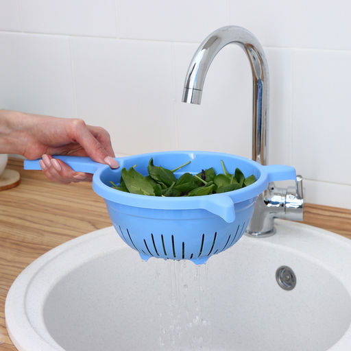 Цена за 2 шт. Дуршлаг кухонный Альт-Пласт, 1.6 л, d=19 см, пластик, МИКС