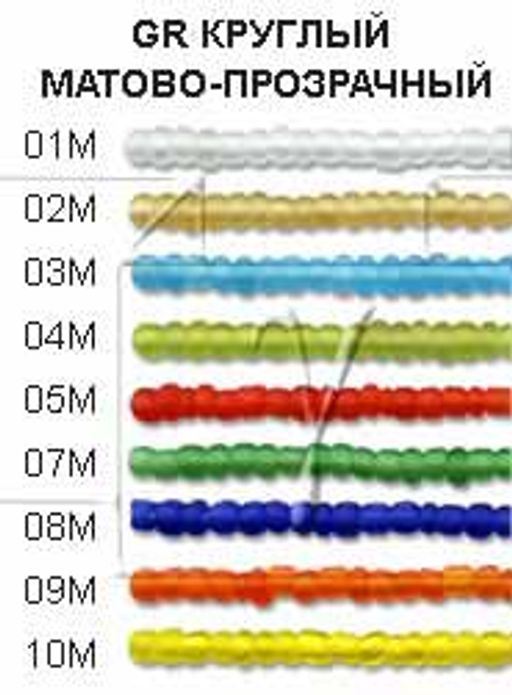 Бисер Zlatka GR 08/0 (0001M-0016M) 10 х 10 г