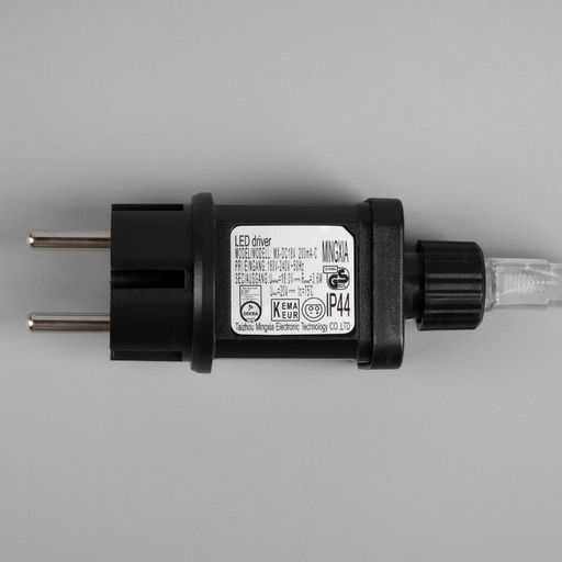 Гирлянда Нить 100 м роса, IP44, серебристая нить, 1000 LED, свечение мульти, 18 В - Luazon lighting фото 5
