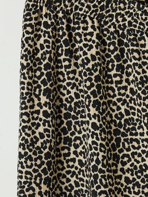 Leopar Desenli K?z ?ocuk Pantolon