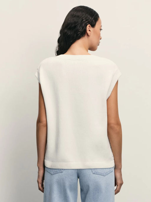 Топ из ажурной вязки из хлопка / Zarina  фото 12