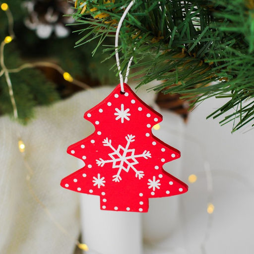 Цена за 2 шт. Елочная игрушка Снежная ёлочка - Лесная мастерская фото 2