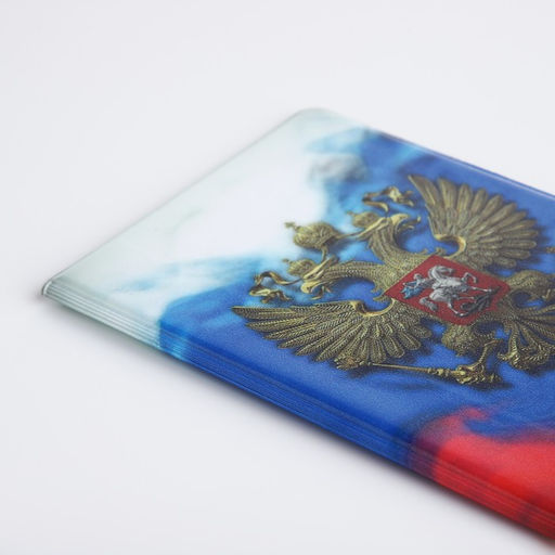 Цена за 2 шт. Обложка для паспорта, цвет триколор