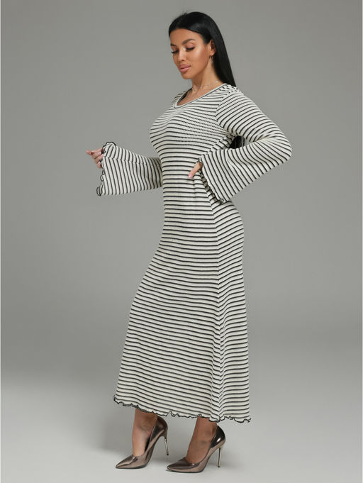 Амелия платье женское (бело-черный) - Lovetex фото 3