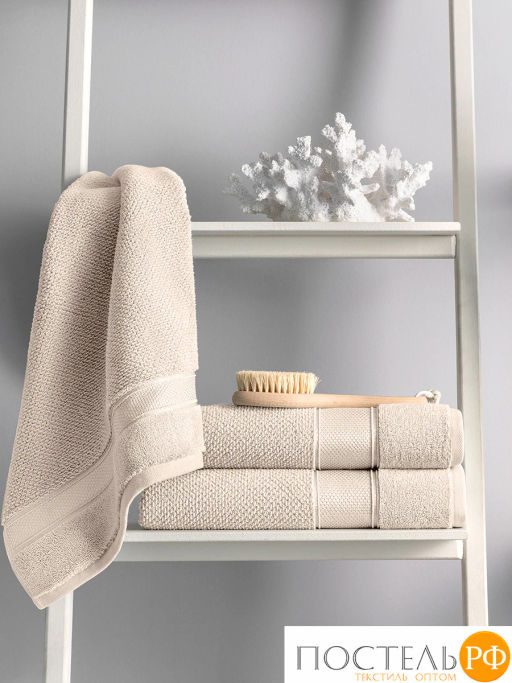PRIME PRIVE ОТИЛИЯ экрю Полотенце, 50x100, 100% хлопок, 1 пр., 500 гр/м2  фото 3