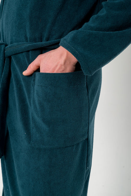 Халат мужской из махры Ренат изумруд макси - Амадэль фото 5