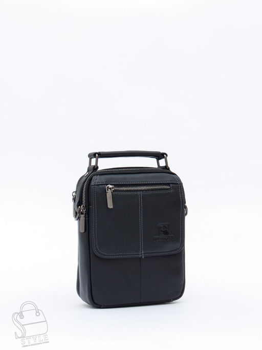 Сумка мужская кожаная 632M black Fuzhiniao
