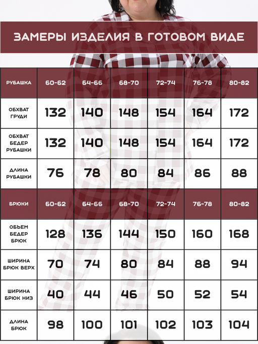 Пижама больших размеров Облако