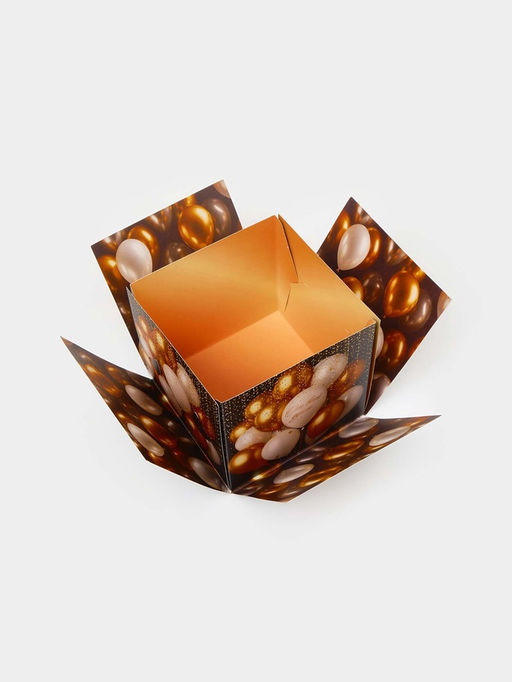 Бум-коробка подарочная с бабочками «Поздравляю», 12 х 12 х 12 см