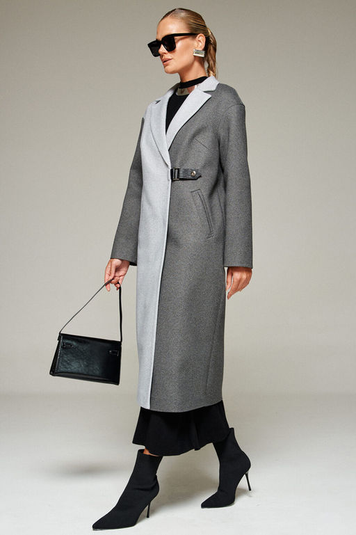 Пальто Beautiful Free 7014 серо-графитовый