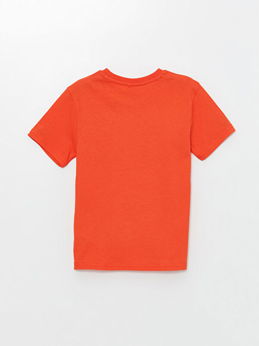 Bisiklet Yaka Bask?l? K?sa Kollu Erkek ?ocuk Ti??rt - Waikiki фото 3