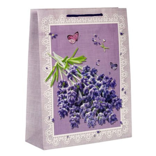 Цена за 12 шт. Пакет подарочный 31x40x12 Лаванда / 24817L /уп 12/360/ - Галеонтрейд фото 5