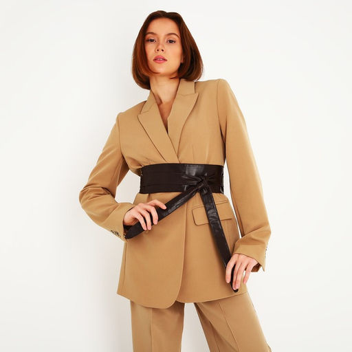 Пояс-кушак, ширина 8.5 см, цвет коричневый - Simaland фото 2