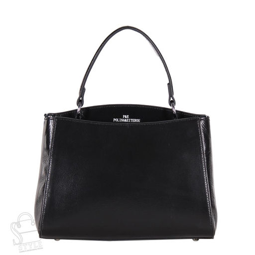 Сумка женская кожаная 1353Y black Polina&Eiterou/30  в Новосибирске