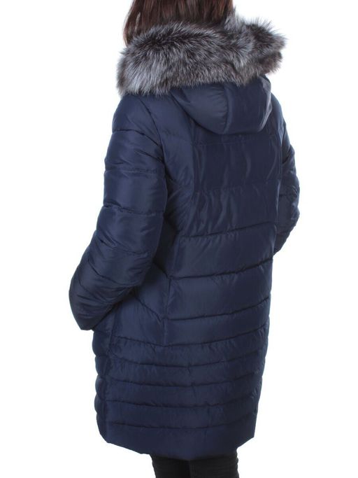 15-298 DK. BLUE Пальто зимнее женское (200 гр. холлофайбера) - Fashion фото 5
