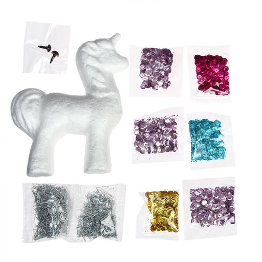 Аппликация пайетками Волшебный единорог + 4 цвета пайеток - Школа талантов фото 10