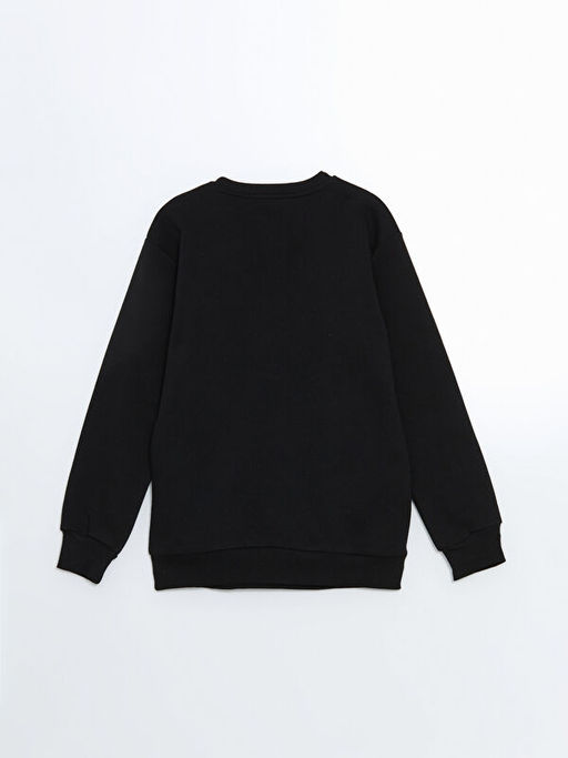 Bisiklet Yaka Bask?l? Erkek ?ocuk Sweatshirt - Waikiki фото 3