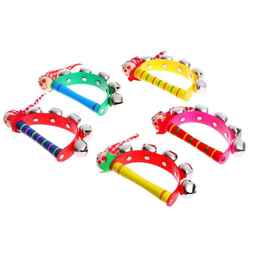 Погремушка музыкальная игрушка «Звери» с бубенцами, МИКС