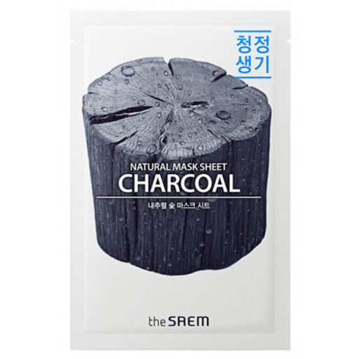 Маска тканевая с древесным углем THE SAEM Natural Charcoal Mask Sheet , 21ml