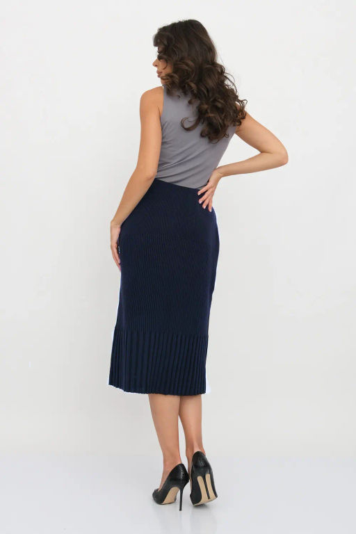 ЗЛАТА Юбка И 001 дл/т.синий