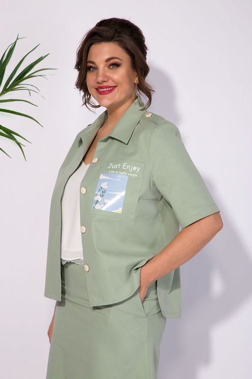 Костюм Liliana 1296-Р фисташка  фото 3