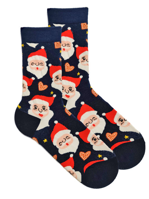 Носки НГ р. 35-40 Crazy New Year Санты - Krumpy фото 3