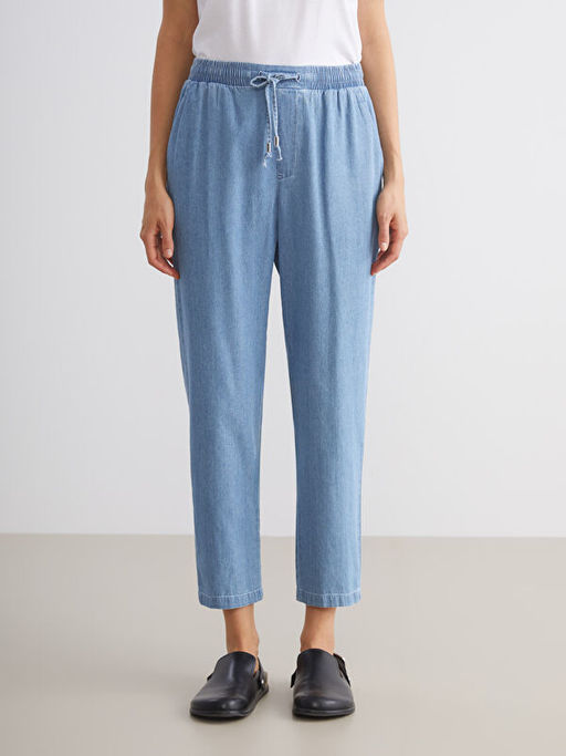 Beli Lastikli Carrot Fit Kad?n Jean Pantolon