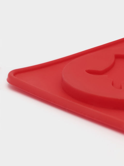 Форма для конфет и шоколада новогодняя Доляна Новогодние кружочки, силикон, 29.8?17.5 см, 14 ячеек (d=5 см), красная