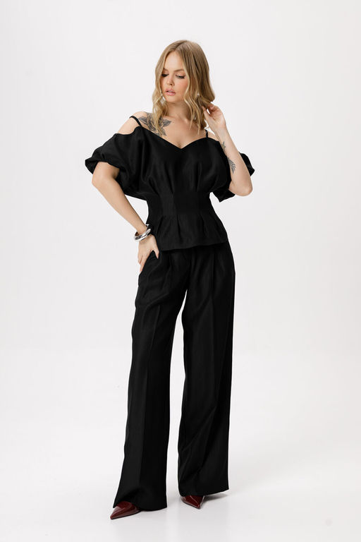 Блуза Pirs 6418 чёрный  фото 5