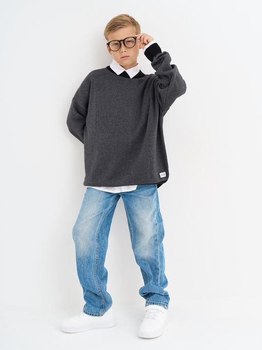 Черный джемпер для мальчика