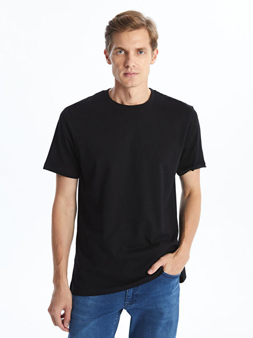 Bisiklet Yaka Penye Erkek Ti??rt